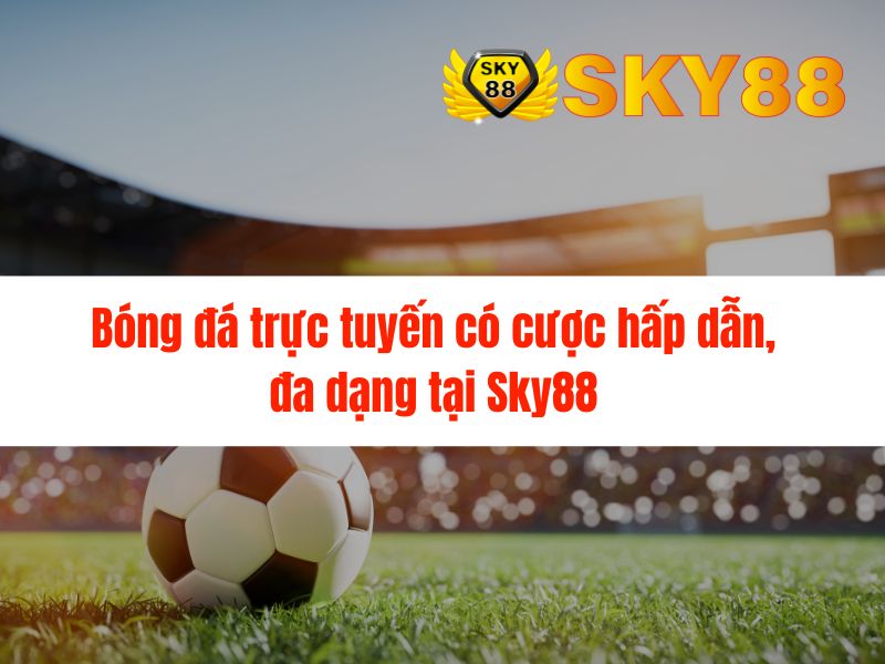 Bóng đá trực tuyến có cược hấp dẫn, đa dạng tại Sky88